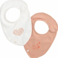 Sauthon Lot de 2 bavoirs Petit Cœur