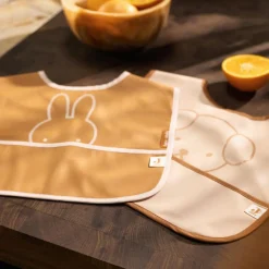 Jollein Lot de 2 bavoirs plastifiés Miffy Peekaboo Wild Rose