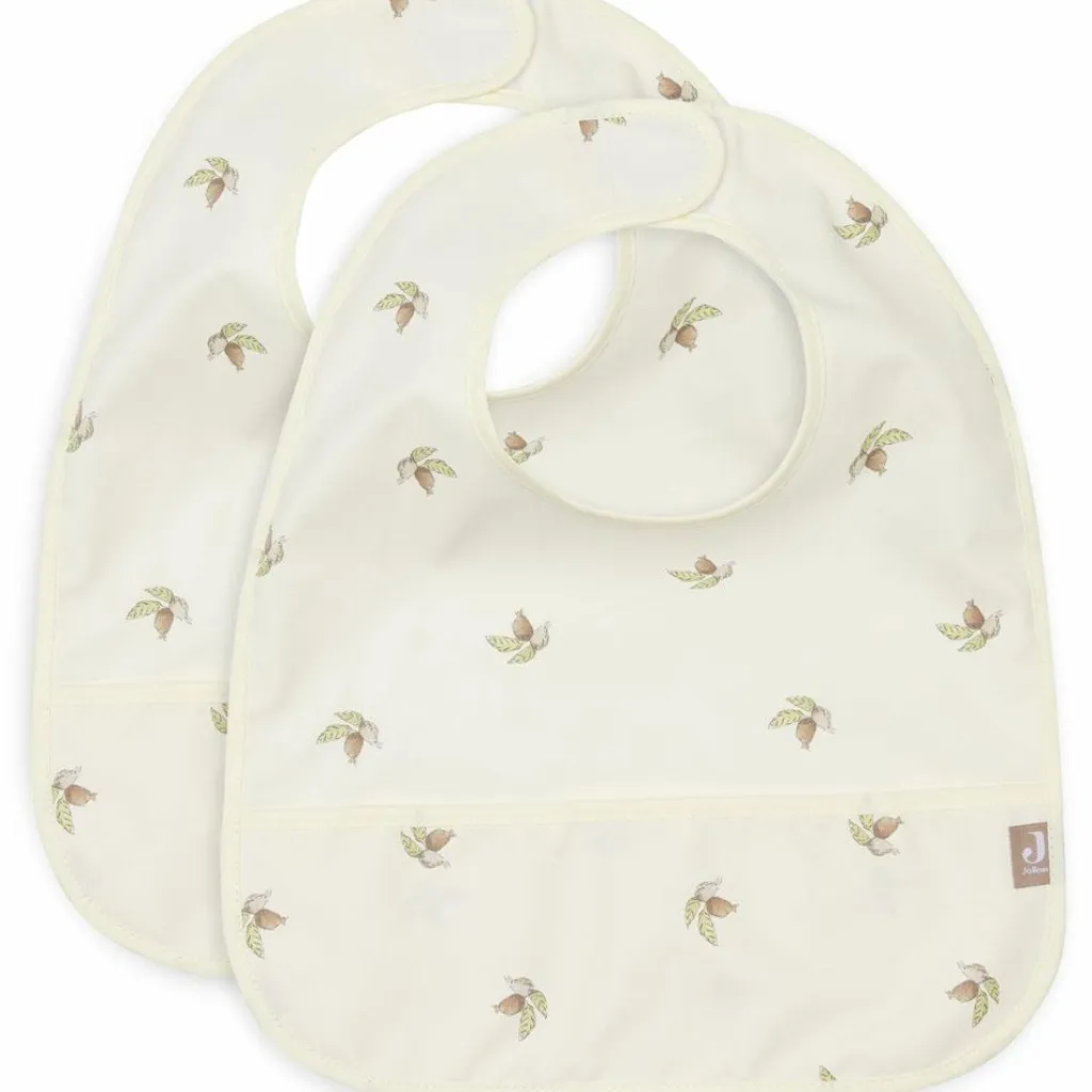 New Lot de 2 bavoirs plastifiés Rosehip Bavoirs