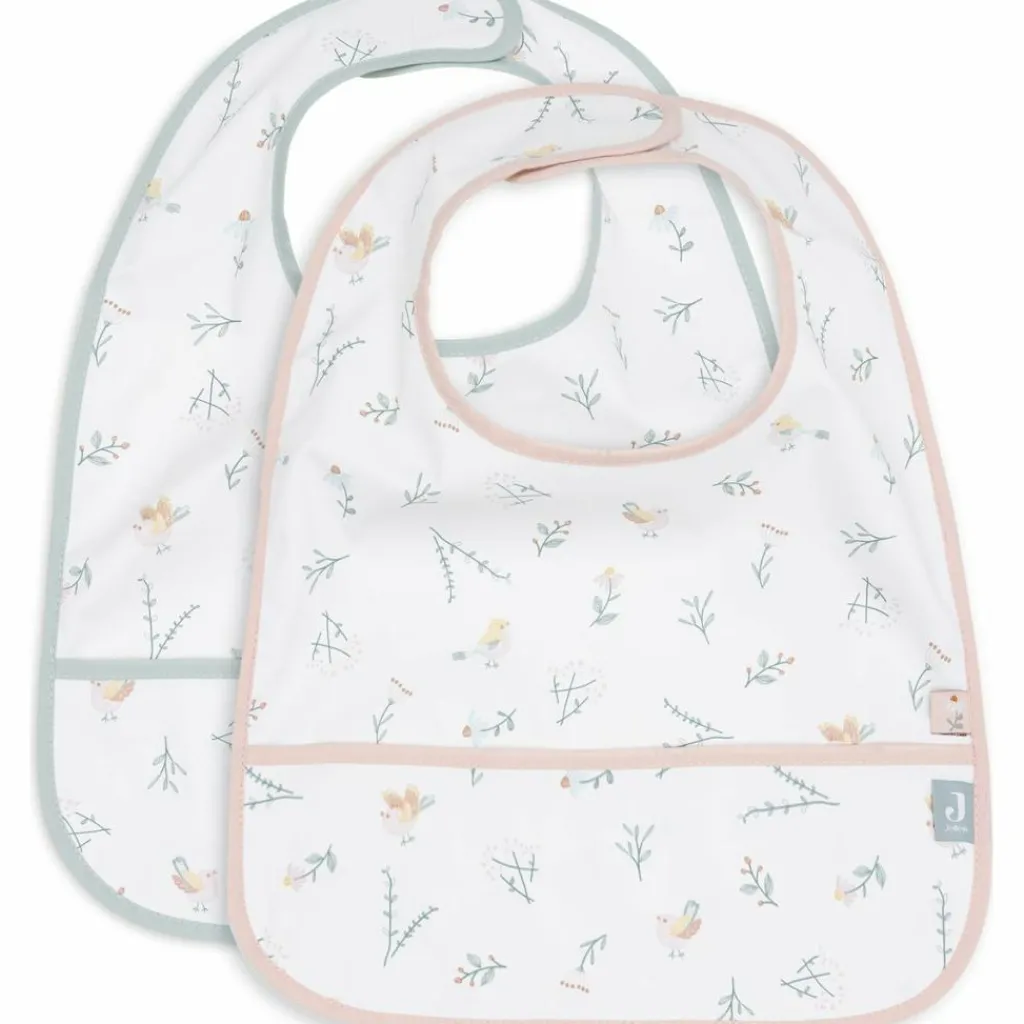 Jollein Lot de 2 bavoirs plastifiés Lovely Birds