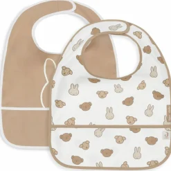 Outlet Lot de 2 bavoirs plastifiés Miffy and Friends Bavoirs