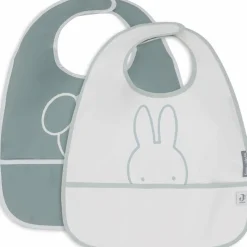 Best Lot de 2 bavoirs plastifiés Miffy Peekaboo Sea Green Bavoirs