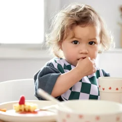 Sale Lot de 5 bavoirs éponge Happy Rascals Coeur lavande Bavoirs