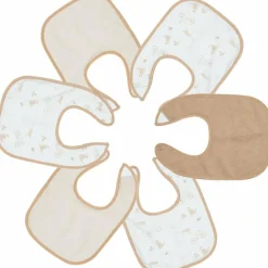 Trois Kilos Sept Lot de 6 bavoirs premier âge Vie à la Ferme