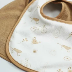 Trois Kilos Sept Lot de 6 bavoirs premier âge Vie à la Ferme