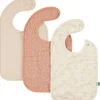 Trixie Lot de 3 bavoirs Rosy Rabbit