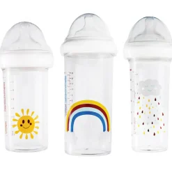 Best Lot de 3 biberons anti colique gigognes Rainbow Arc-en-ciel (360 ml et 210 ml) Biberon