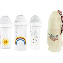 Best Lot de 3 biberons anti colique gigognes Rainbow Arc-en-ciel (360 ml et 210 ml) Biberon