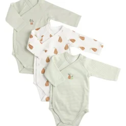 Sauthon Lot de 3 bodies Botanica (3 mois)