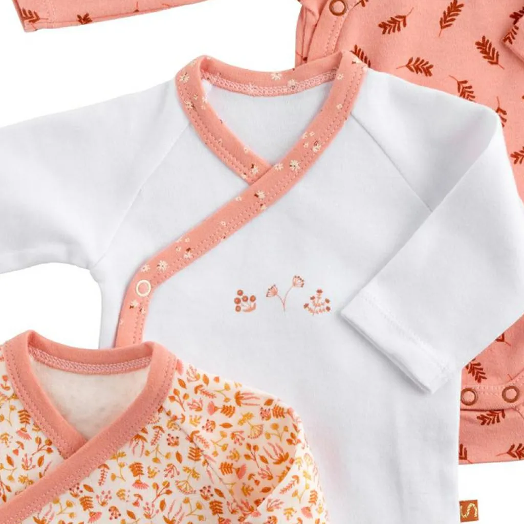 Sauthon Lot de 3 bodies Esmée (1 mois)