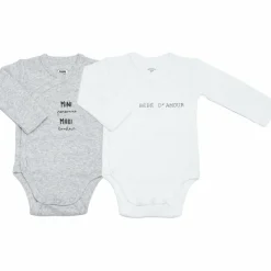 Trois Kilos Sept Lot de 2 bodies Mini Maxi (1 mois)