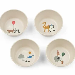 Liewood Lot de 4 bols Cees Around the world