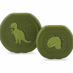 Clearance Lot de 2 boîtes à goûter à clip Mr. Dino Boîte À Goûter / Lunch Box
