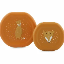 Outlet Lot de 2 boîtes à goûter à clip Mr. Fox Boîte À Goûter / Lunch Box