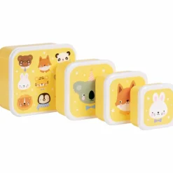 Sale Lot de 4 boîtes à goûter Amis des animaux Boîte À Goûter / Lunch Box