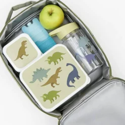 A Little Lovely Company Lot de 4 boîtes à goûter Dinosaure