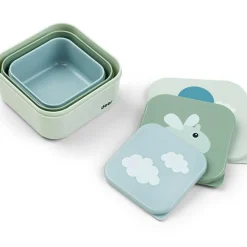 Hot Lot de 3 boîtes à goûter Happy clouds vert Boîte À Goûter / Lunch Box