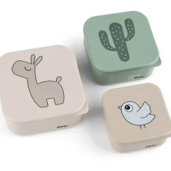 New Lot de 3 boîtes à goûter Lalee Sable mixte Boîte À Goûter / Lunch Box