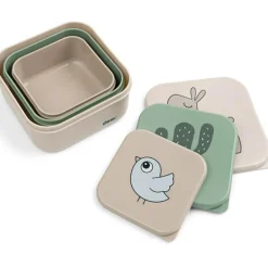 New Lot de 3 boîtes à goûter Lalee Sable mixte Boîte À Goûter / Lunch Box