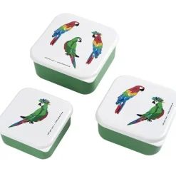 Hot Lot de 3 boîtes à goûter Le Petit Lucas Du Tertre Le Perroquet Boîte À Goûter / Lunch Box