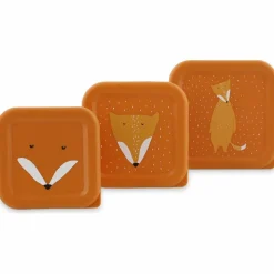 Discount Lot de 3 boîtes à goûter Mr. Fox Boîte À Goûter / Lunch Box