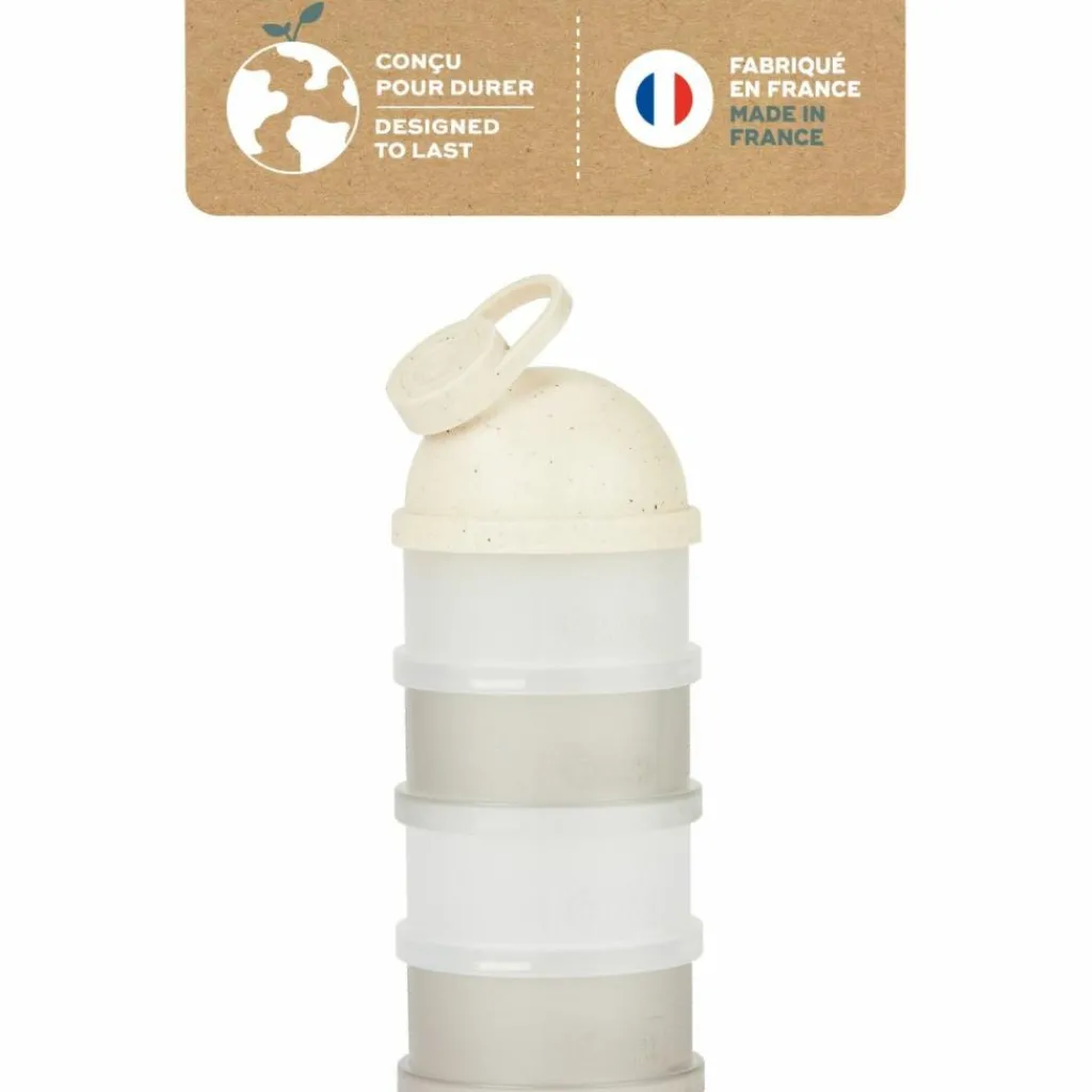 Babymoov Lot de 4 boîtes doseuses Babydose Mineral Beige