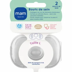 Discount Lot de 2 bouts de sein (taille L) Protège-Mamelons