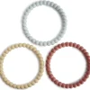Mushie Lot de 3 bracelets de dentition Pearl Mellow-Terracotta-Periwinkle
