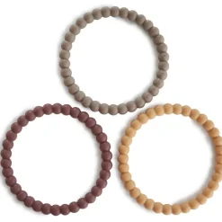 Outlet Lot de 3 bracelets de dentition Pearl Berry-Marigold-Khaki Jouet / Anneau De Dentition