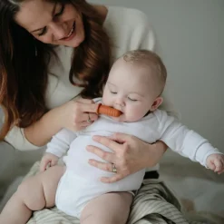 Mushie Lot de 2 brosses à dent à doigt Shifting sand-Clay