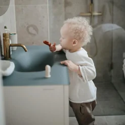 Mushie Lot de 2 brosses à dent à doigt Shifting sand-Clay