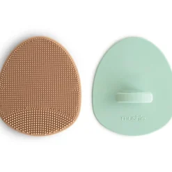 Hot Lot de 2 brosses pour croûtes de lait Natural-Cambridge Blue Peigne Et Brosse