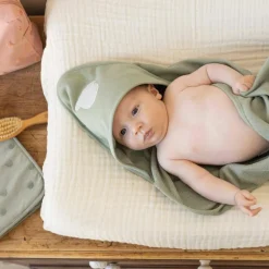 Trois Kilos Sept Lot de 2 capes de bain Ours (70 x 70 cm)