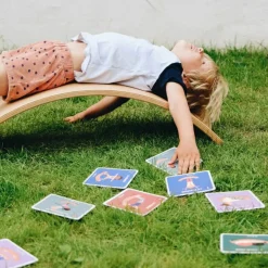 Discount Lot de 10 cartes postures de Yoga (à réaliser sur une planche d'équilibre) Parcours De Motricité