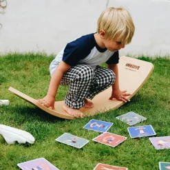 Discount Lot de 10 cartes postures de Yoga (à réaliser sur une planche d'équilibre) Parcours De Motricité