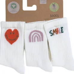 Lässig Lot de 3 chaussettes de tennis Little Gang Smile (pointure 19-22)