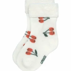 Discount Lot de 3 chaussettes Terry Cerise pêche (taille 12-15) Chaussettes / Genouillères Bébé
