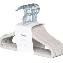 Enfant 3 sprouts Lot de 15 cintres en velours gris