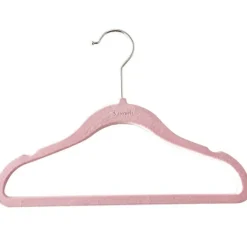 New Lot de 10 cintres en velours rose clair Enfant Cintre Enfant