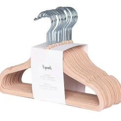 Enfant 3 sprouts Lot de 15 cintres en velours noisette