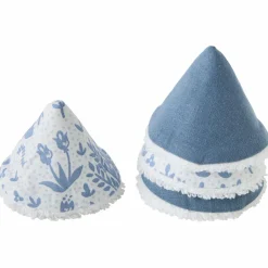Lot de 4 cônes pare pipi en popeline Forêt enchantée Lingette Lavable / Débarbouillette