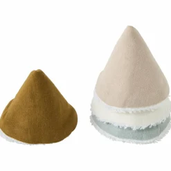 BB & Co Lot de 4 cônes pare pipi en popeline nature