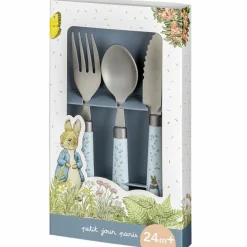 Petit Jour Paris Lot de 3 couverts en inox Pierre Lapin