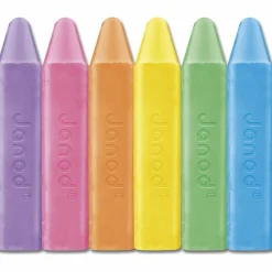 Janod Lot de 6 craies de trottoir