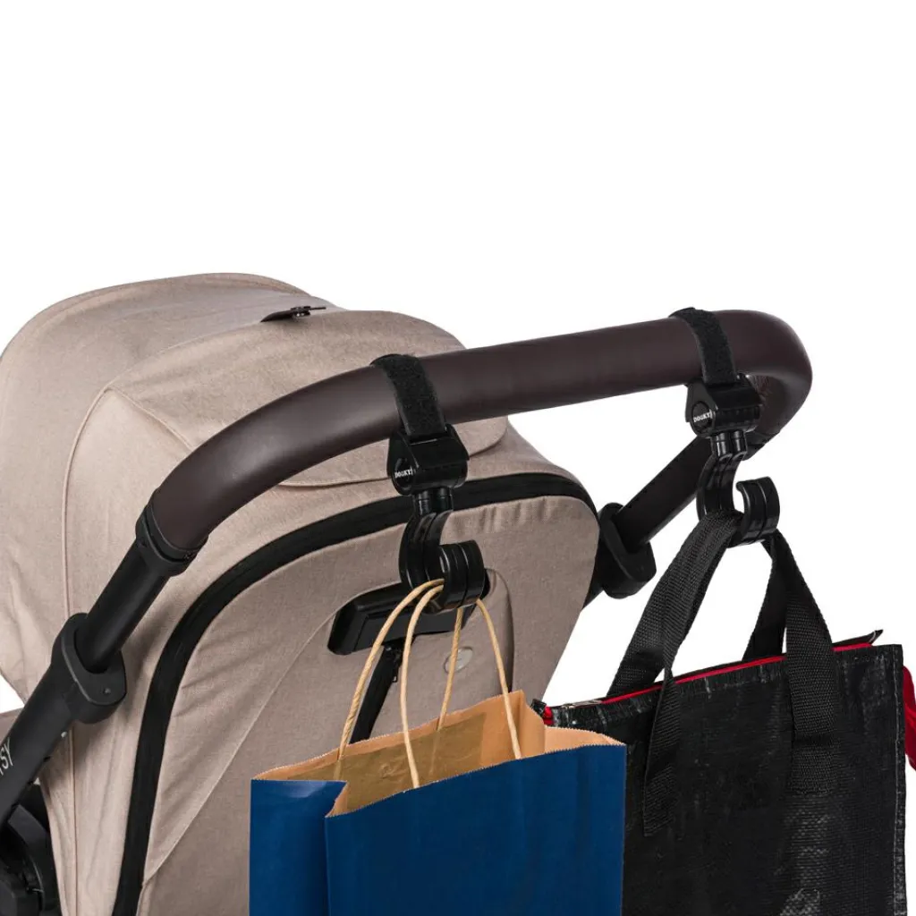 Dooky Lot de 2 crochets 360° pour poussette