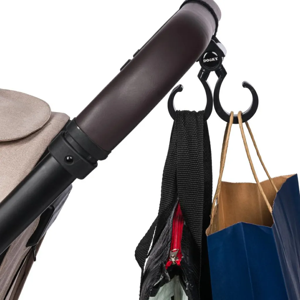 Dooky Lot de 2 crochets 360° pour poussette