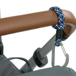 Lot de 2 crochets attaches poussettes noir bleu Attache Poussette Pour Sac À Langer