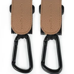 Best Lot de 2 crochets pour poussette Icon Caramel Attache Poussette Pour Sac À Langer