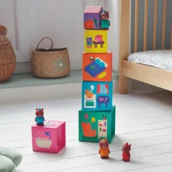 Djeco Lot de 5 cubes TopaniHouse