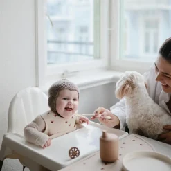 Mushie Lot de 2 cuillères en silicone Ivoy